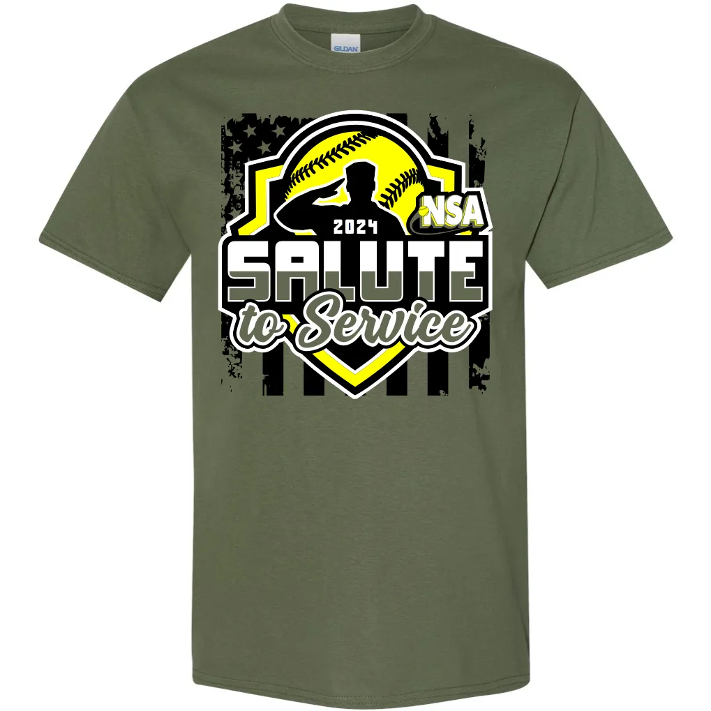 2024 NSA Salute to Service Fastpitch Tournament T-Shirt