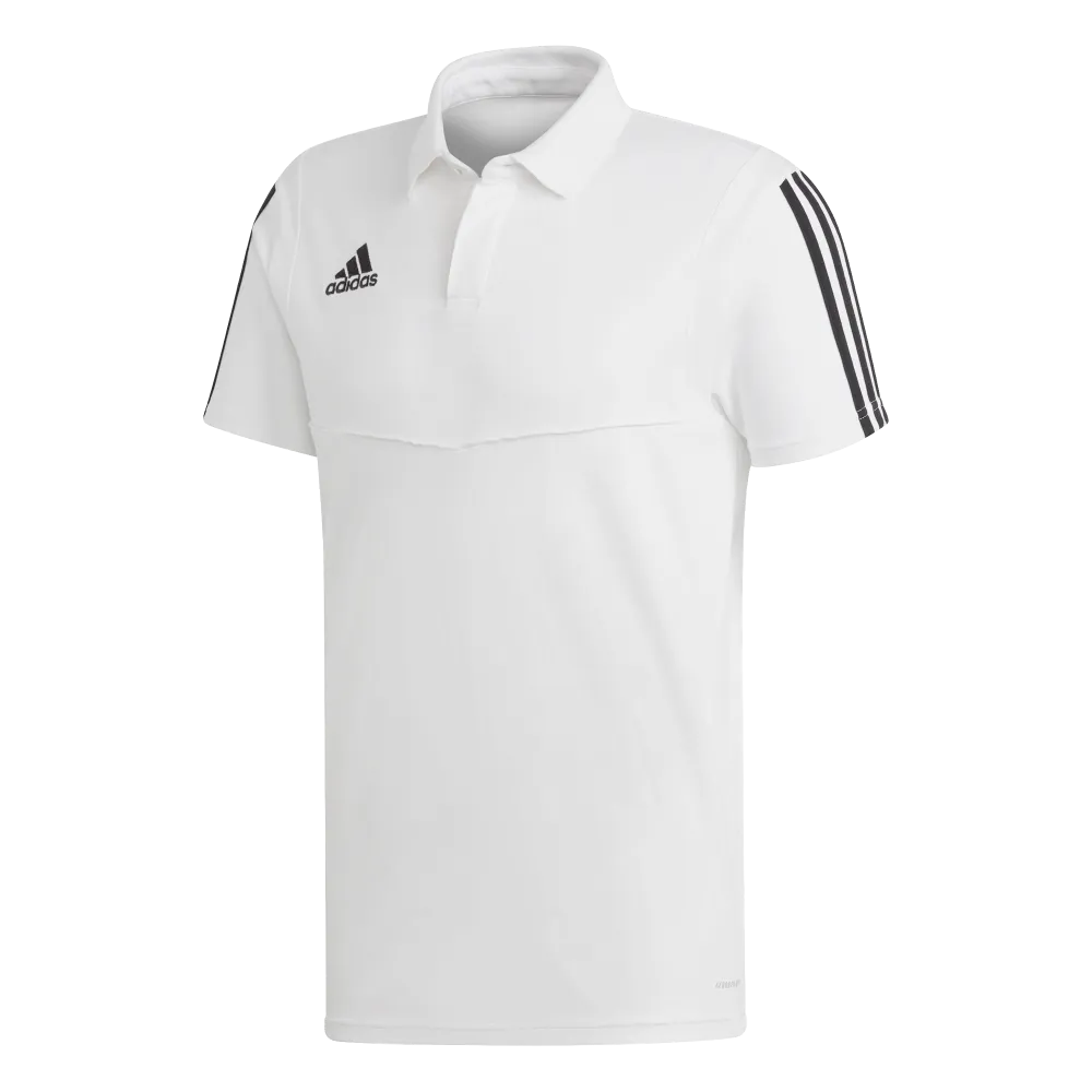 Adidas Adult Tiro 19 Polo (White/Black)