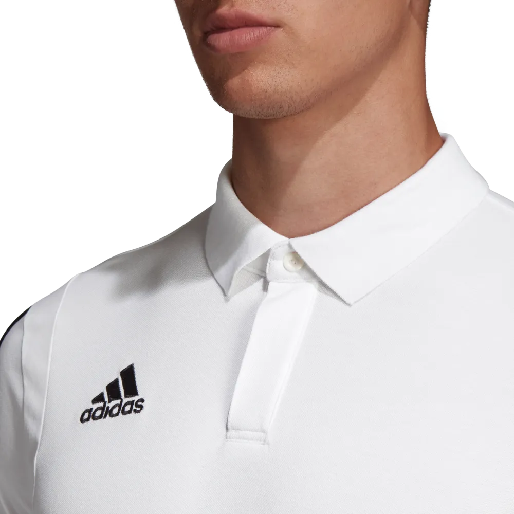 Adidas Adult Tiro 19 Polo (White/Black)