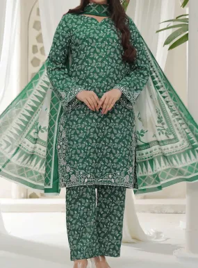 Aiza & Momina By VS Textile Embroidered Cambric Unstitched 3 Piece Suit - VS23AMC 14