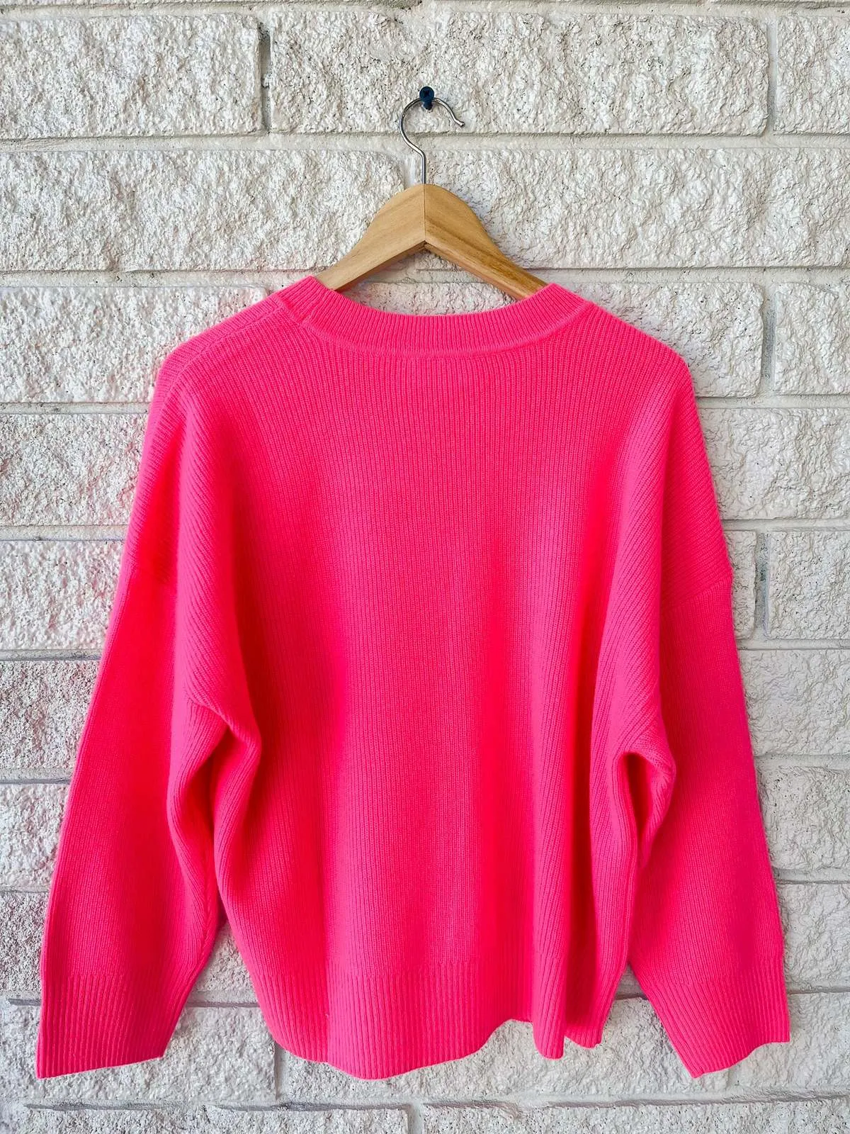 Alfie Sweater - Dayglo Pink