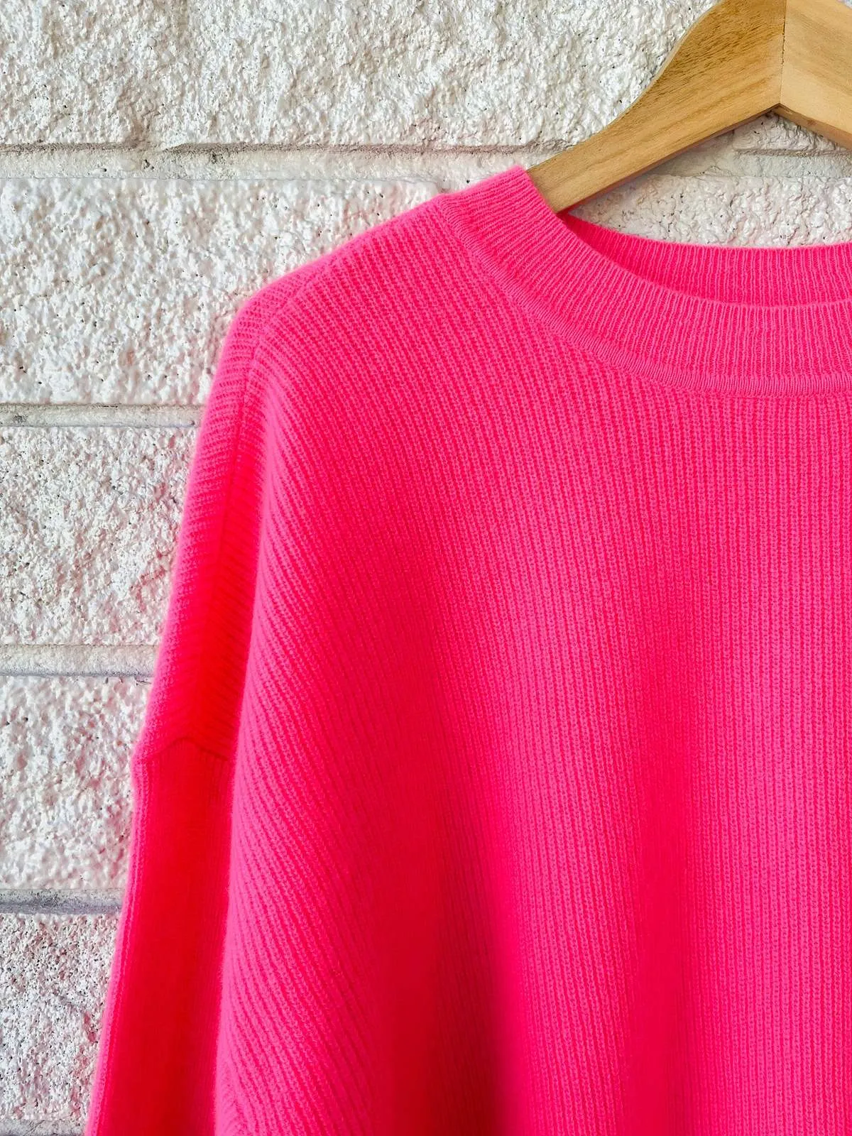 Alfie Sweater - Dayglo Pink