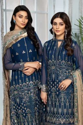 Alizeh Fashion Mah-e-Ru Unstitched Formal 3PC Suit D-06 Nousha