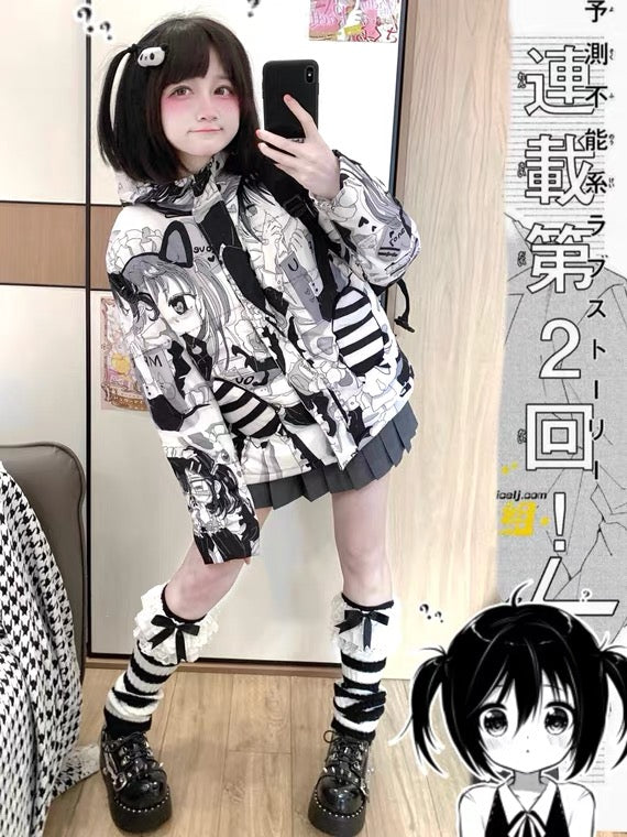 Anime puff jacket coat