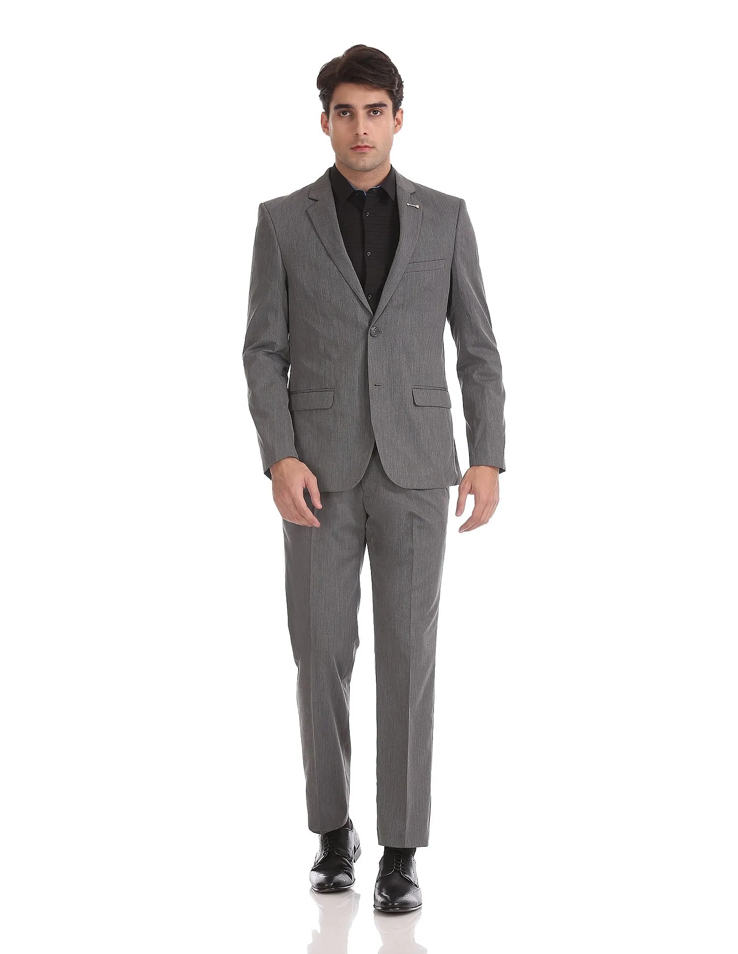 Arrow Body Tailored Regular Fit Two Piece Suit With Autoflex Trouser