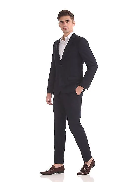 Arrow Newyork Zero Calorie Slim Fit Solid Two Piece Suit