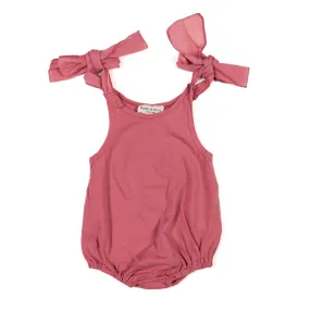 Babe & Tess Antique Pink Bloomers Romper For Baby Girls