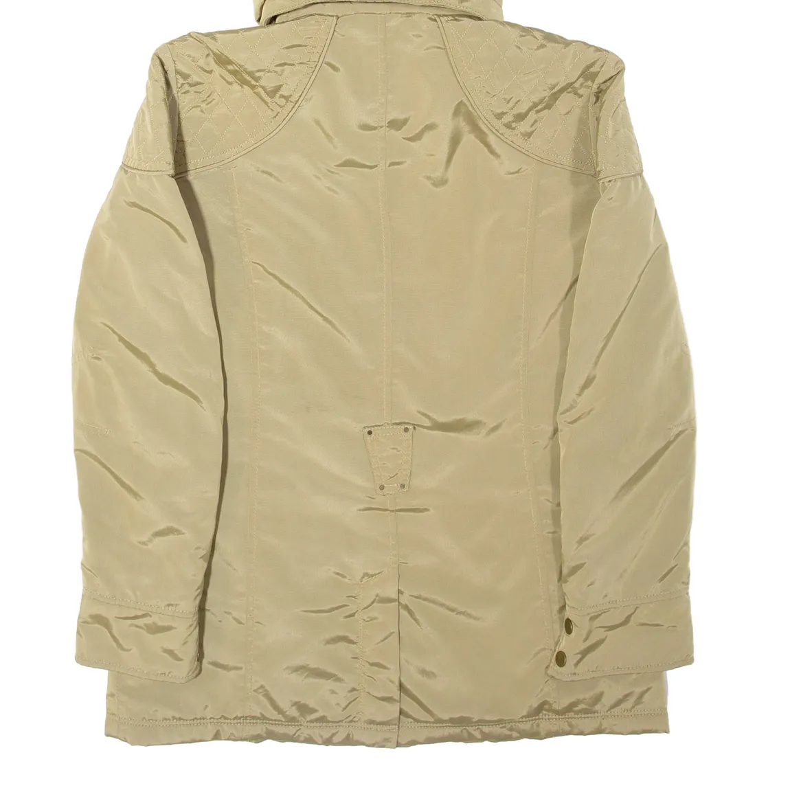 BARBOUR Womens Coat Beige Hooded UK 10