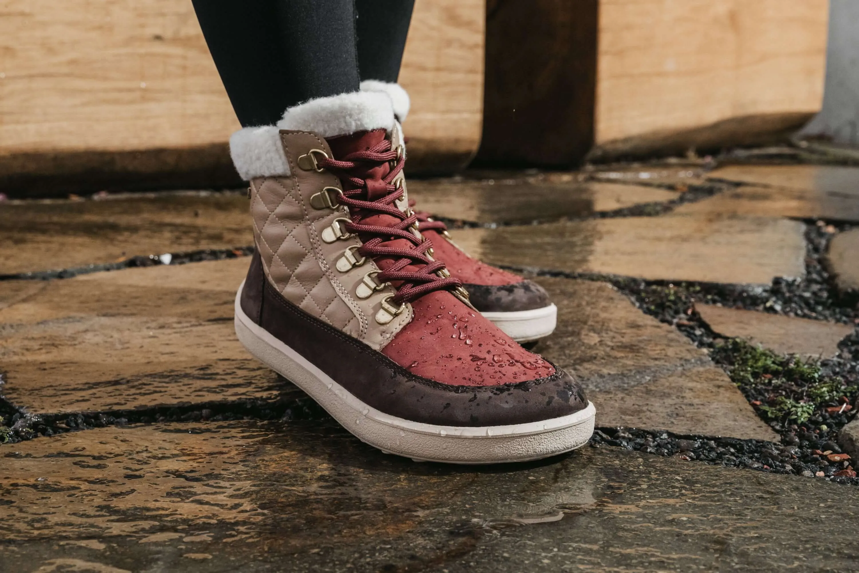 Barefoot Boots Be Lenka Olivia - Brown & Burgundy