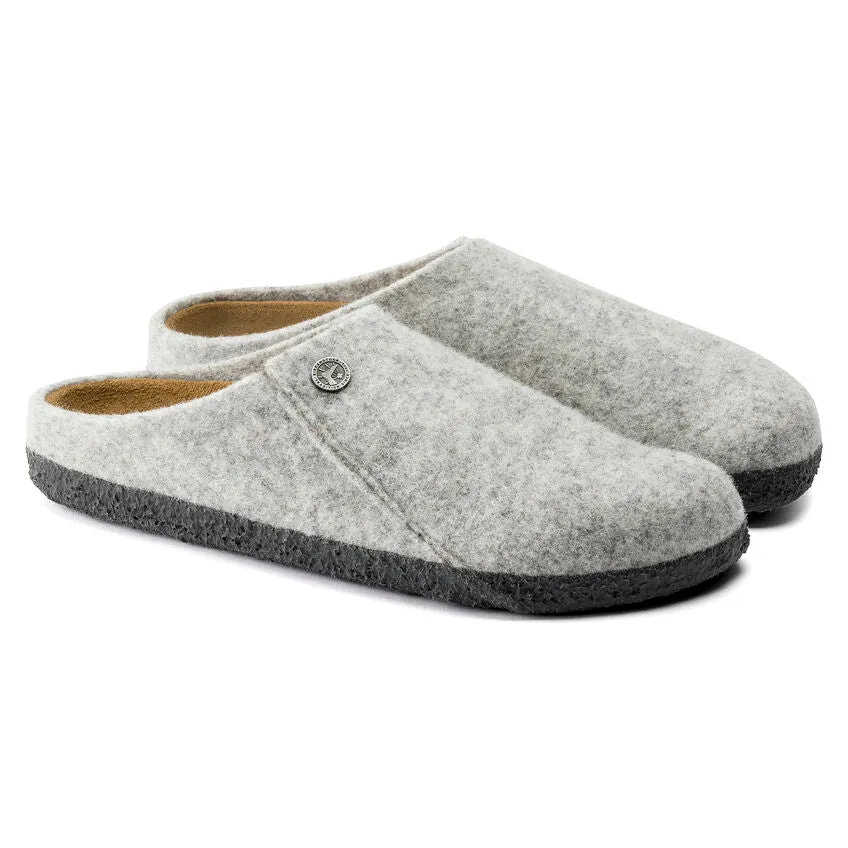 Birkenstock Zermatt Light Grey- Pantofola in Lana Donna