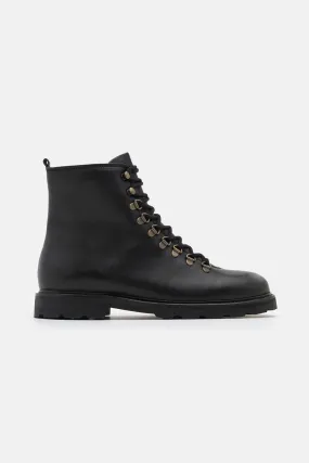 Black Tediq Hiker Oxford Combat Boot