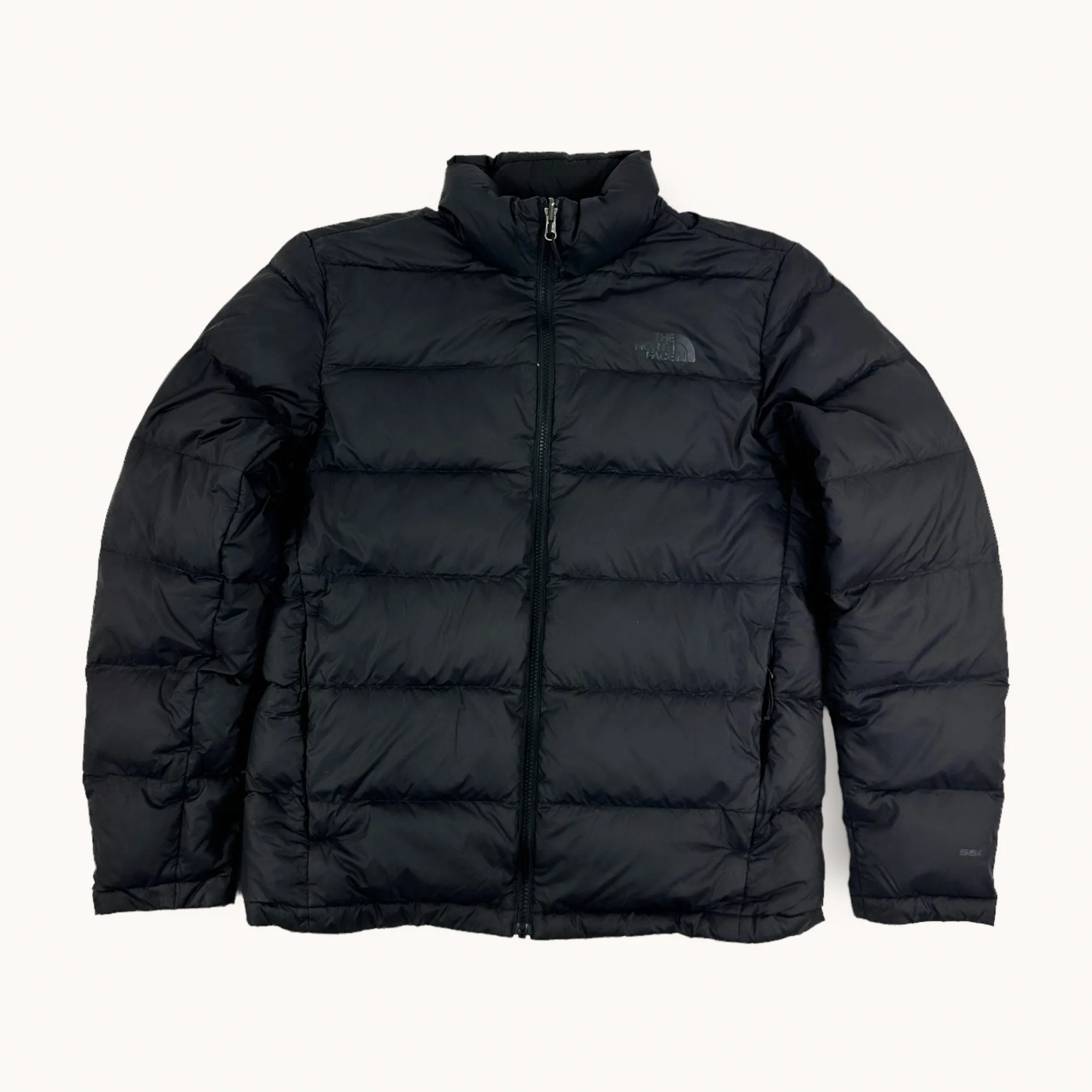 Black The North Face Nuptse 550 Puffer Jacket Coat (M)