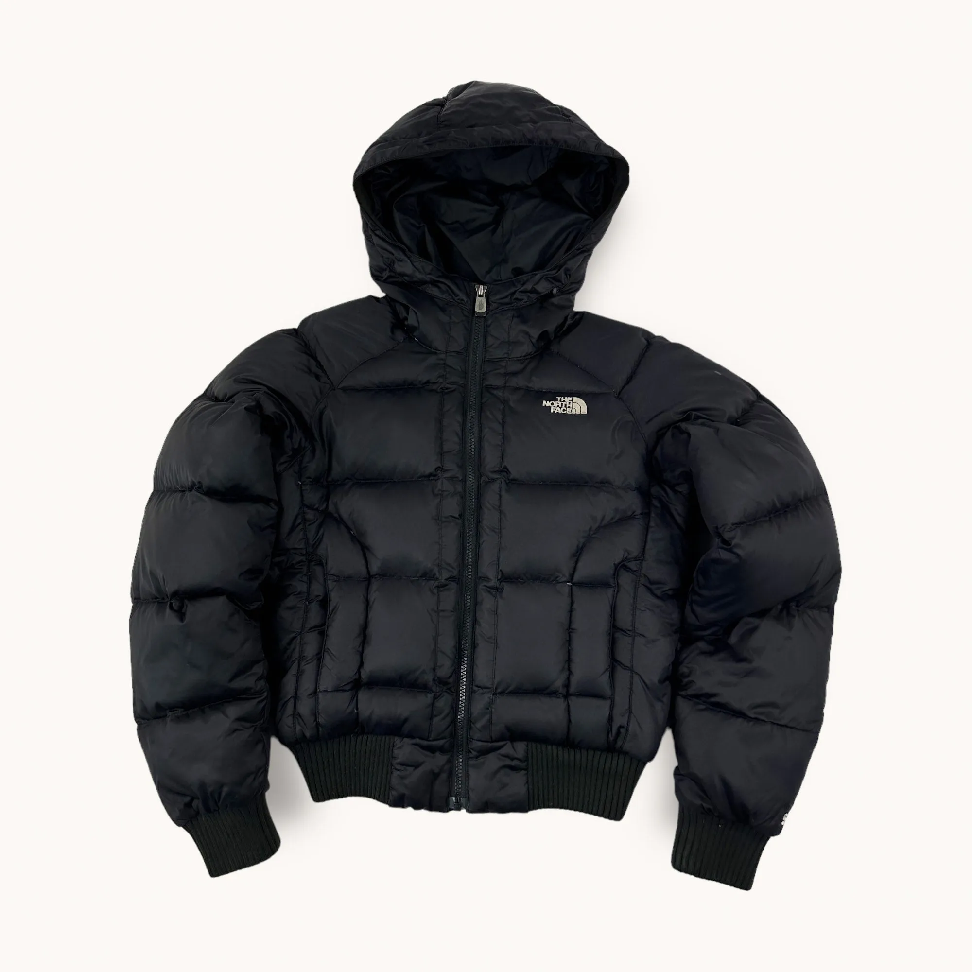 Black The North Face Nuptse 550 Puffer Jacket Coat (S)