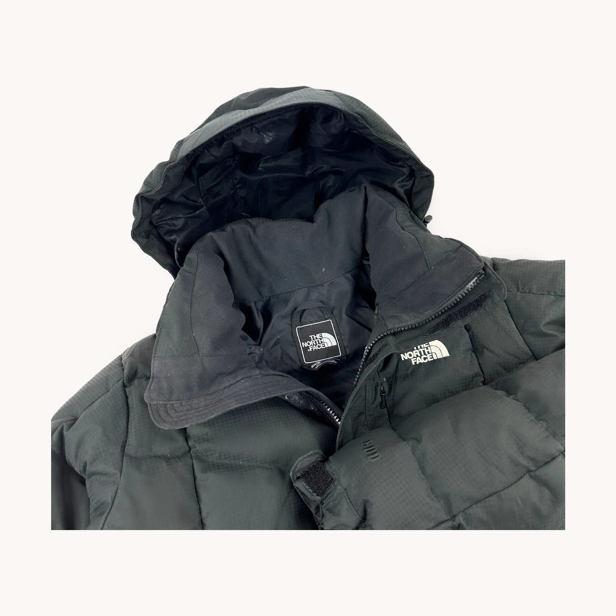 Black The North Face Nuptse 600 Puffer Jacket Coat (L)