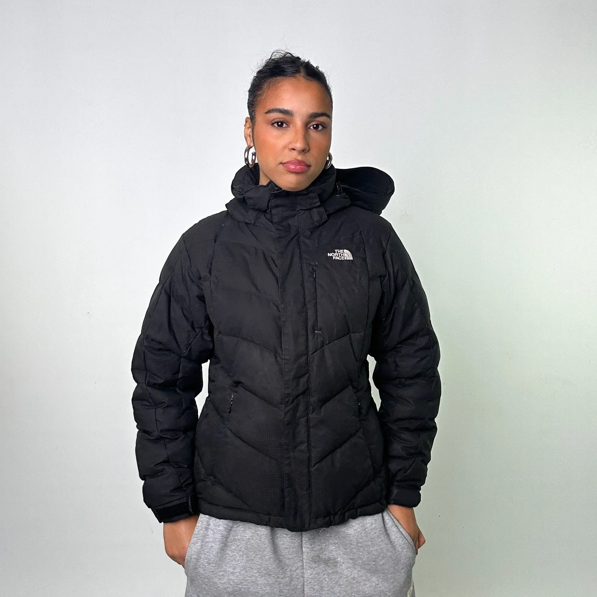 Black The North Face Nuptse 600 Puffer Jacket Coat (L)