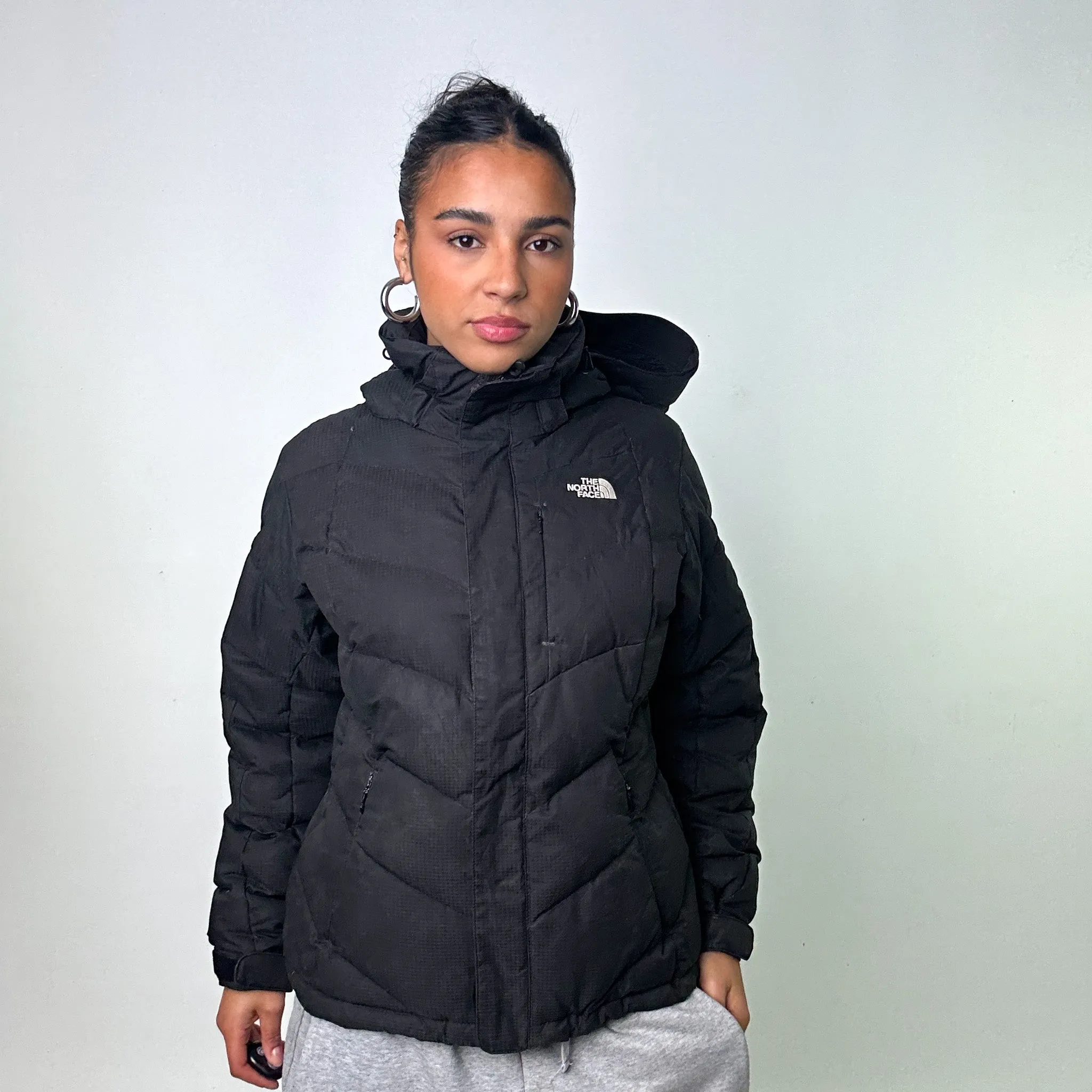 Black The North Face Nuptse 600 Puffer Jacket Coat (L)