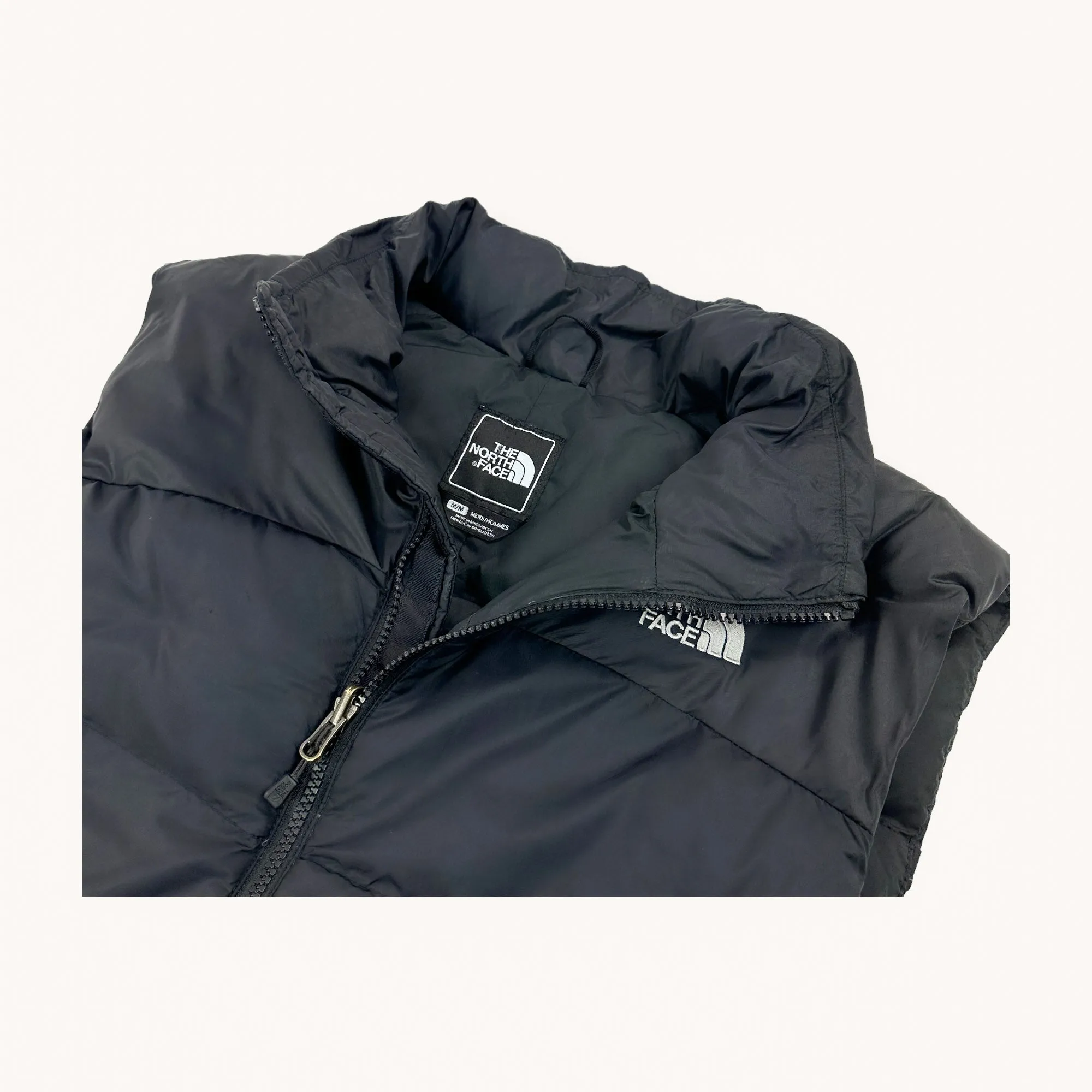 Black The North Face Nuptse 700 Puffer Jacket Coat Gilet (M)