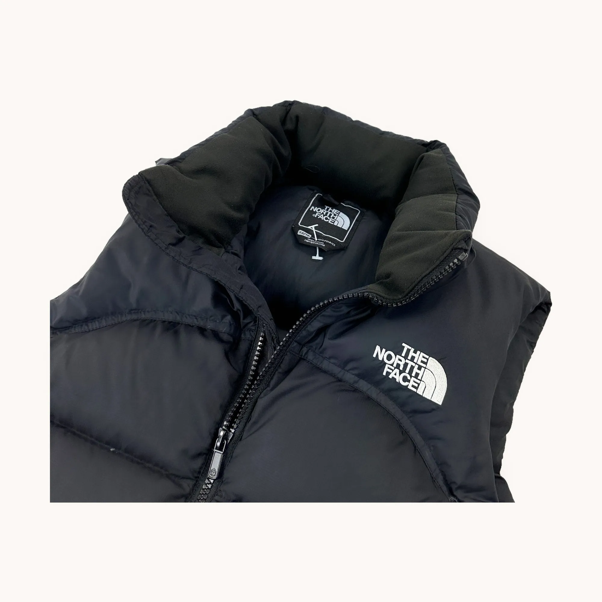 Black The North Face Nuptse 700 Puffer Jacket Coat Gilet (XS)