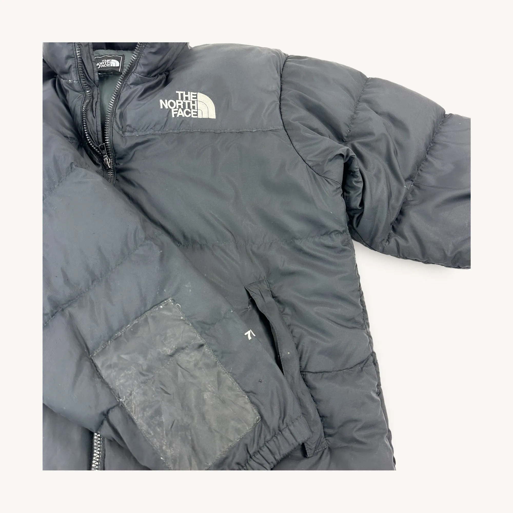 Black The North Face Nuptse 700 Puffer Jacket Coat (L)