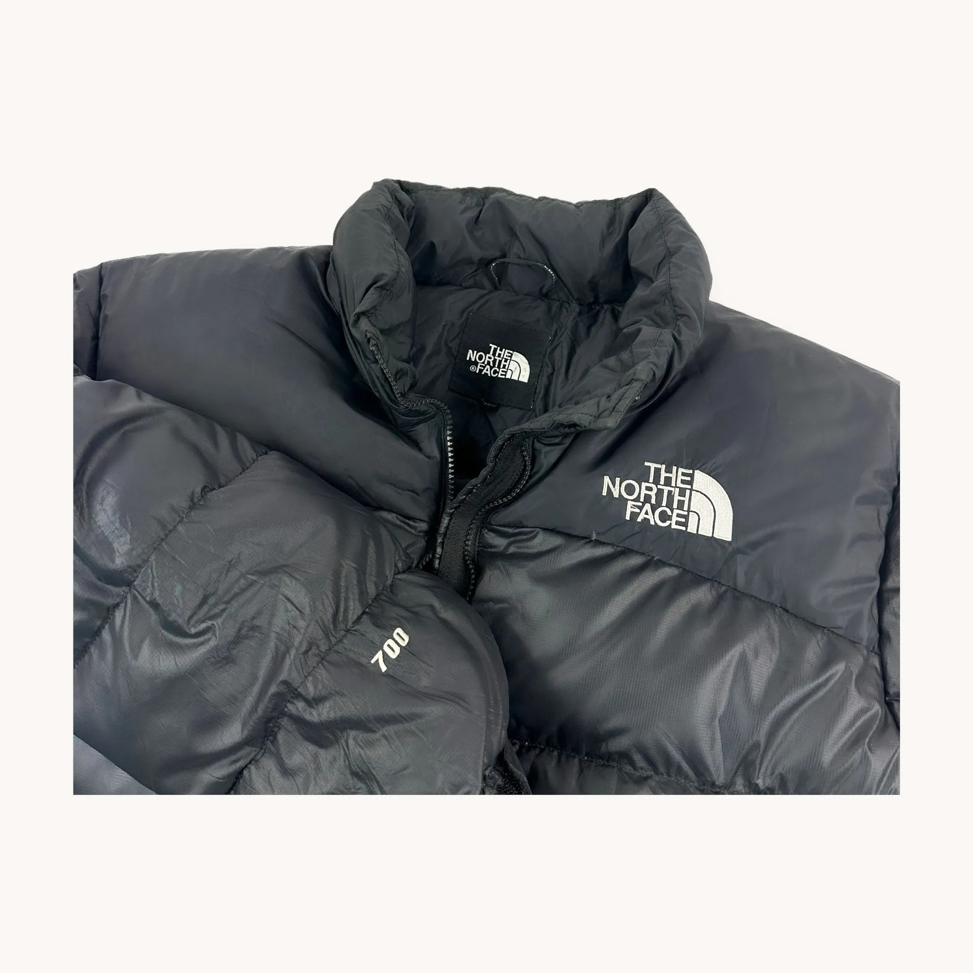 Black The North Face Nuptse 700 Puffer Jacket Coat (XL)