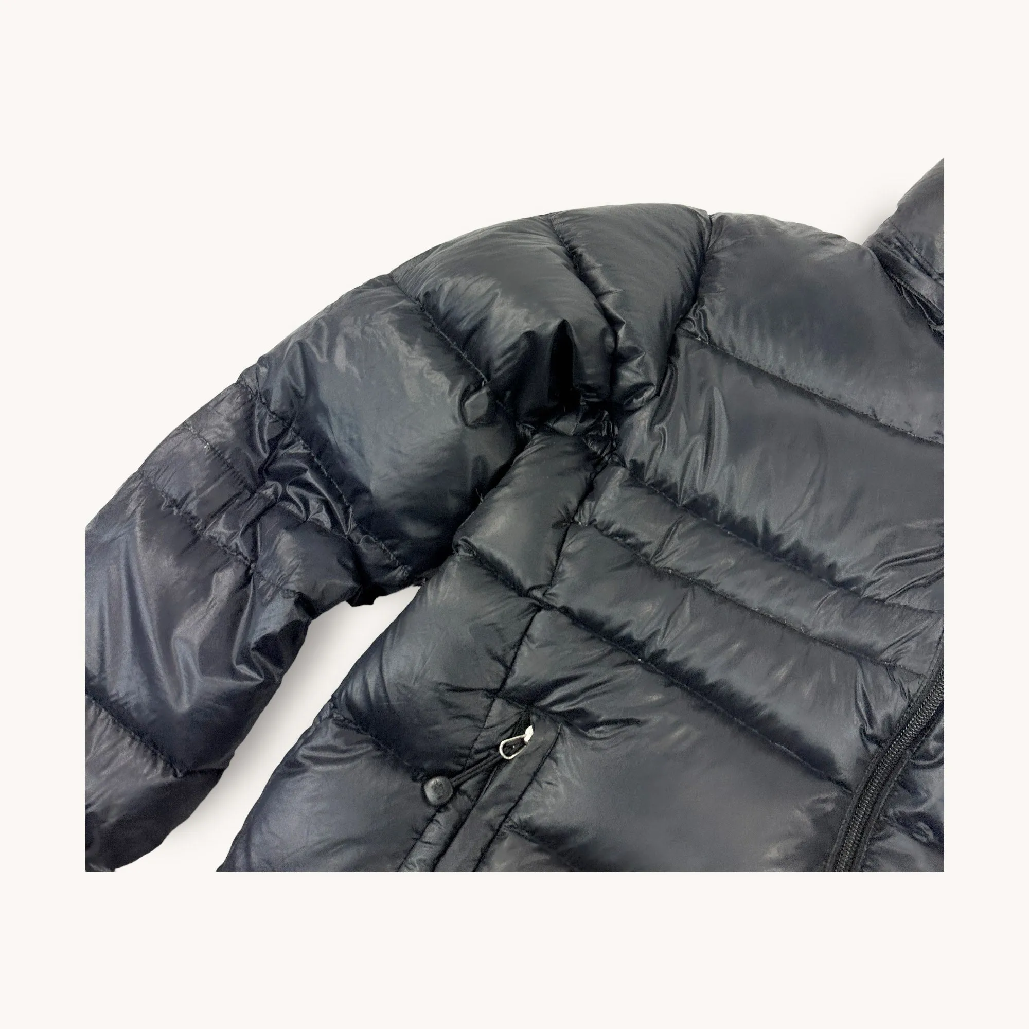 Black The North Face Nuptse 800 Puffer Jacket Coat (L)