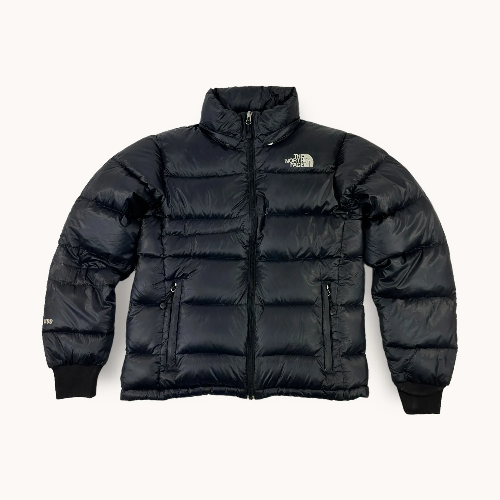 Black The North Face Nuptse 800 Puffer Jacket Coat (L)