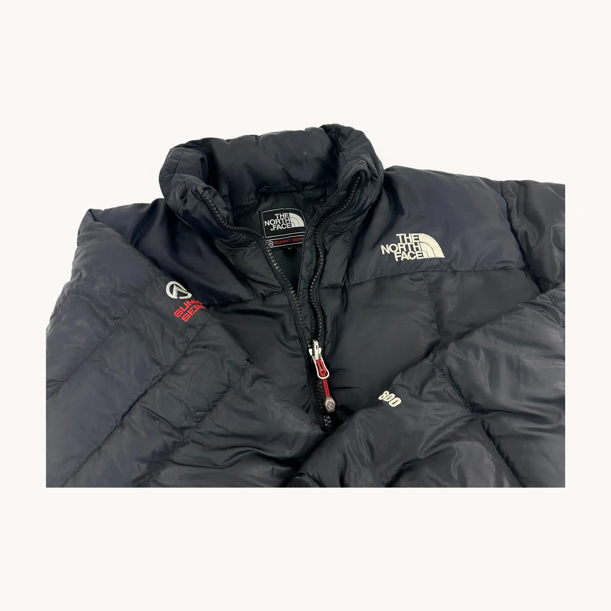 Black The North Face Summit Series 800 Puffer Jacket Coat  (M)