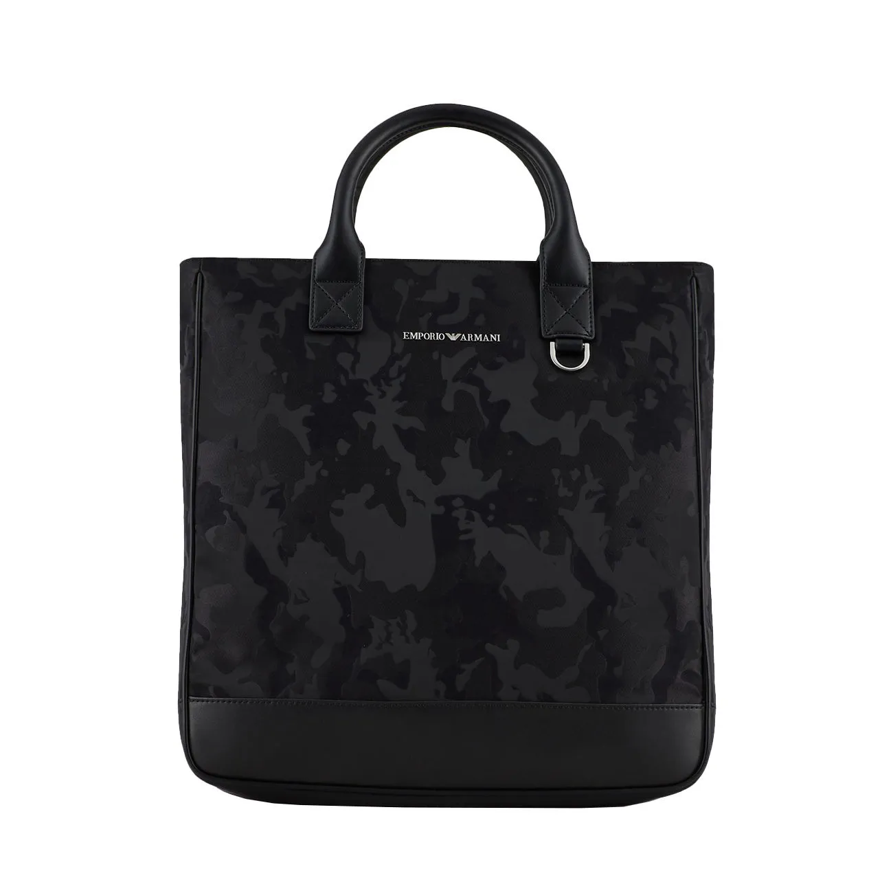 BORSA TOTE JACQUARD Uomo Black Black Camouflage