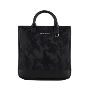 BORSA TOTE JACQUARD Uomo Black Black Camouflage