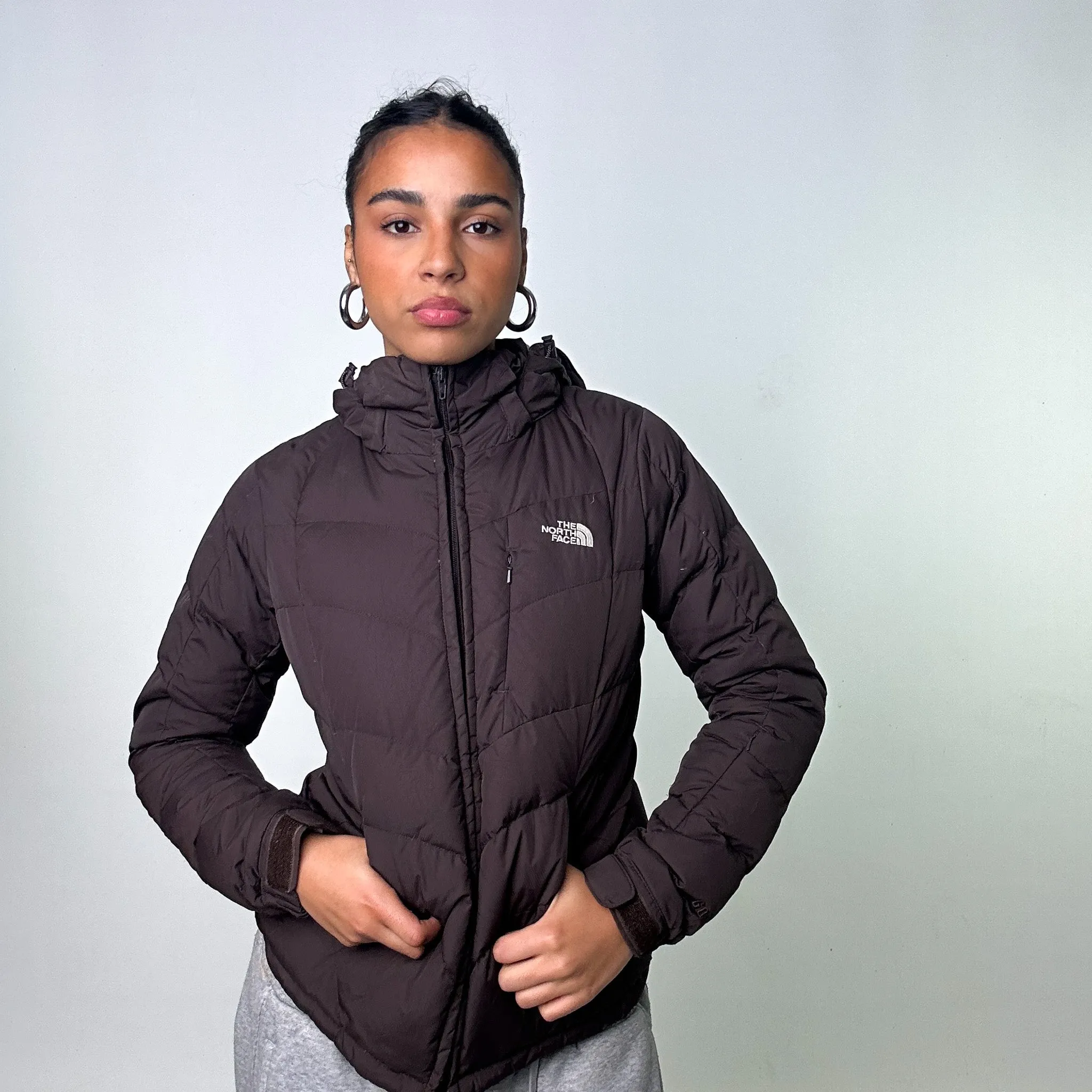 Brown The North Face 600 Puffer Jacket Coat (S)