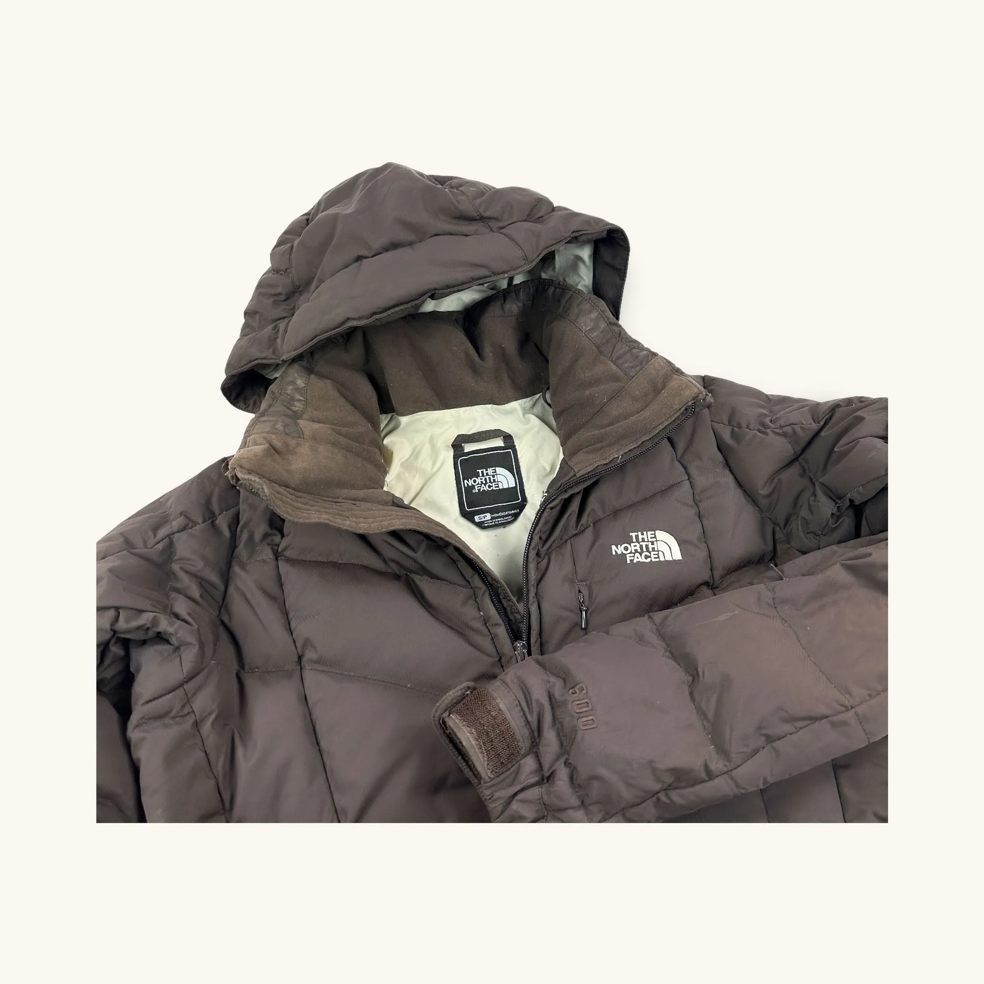 Brown The North Face 600 Puffer Jacket Coat (S)