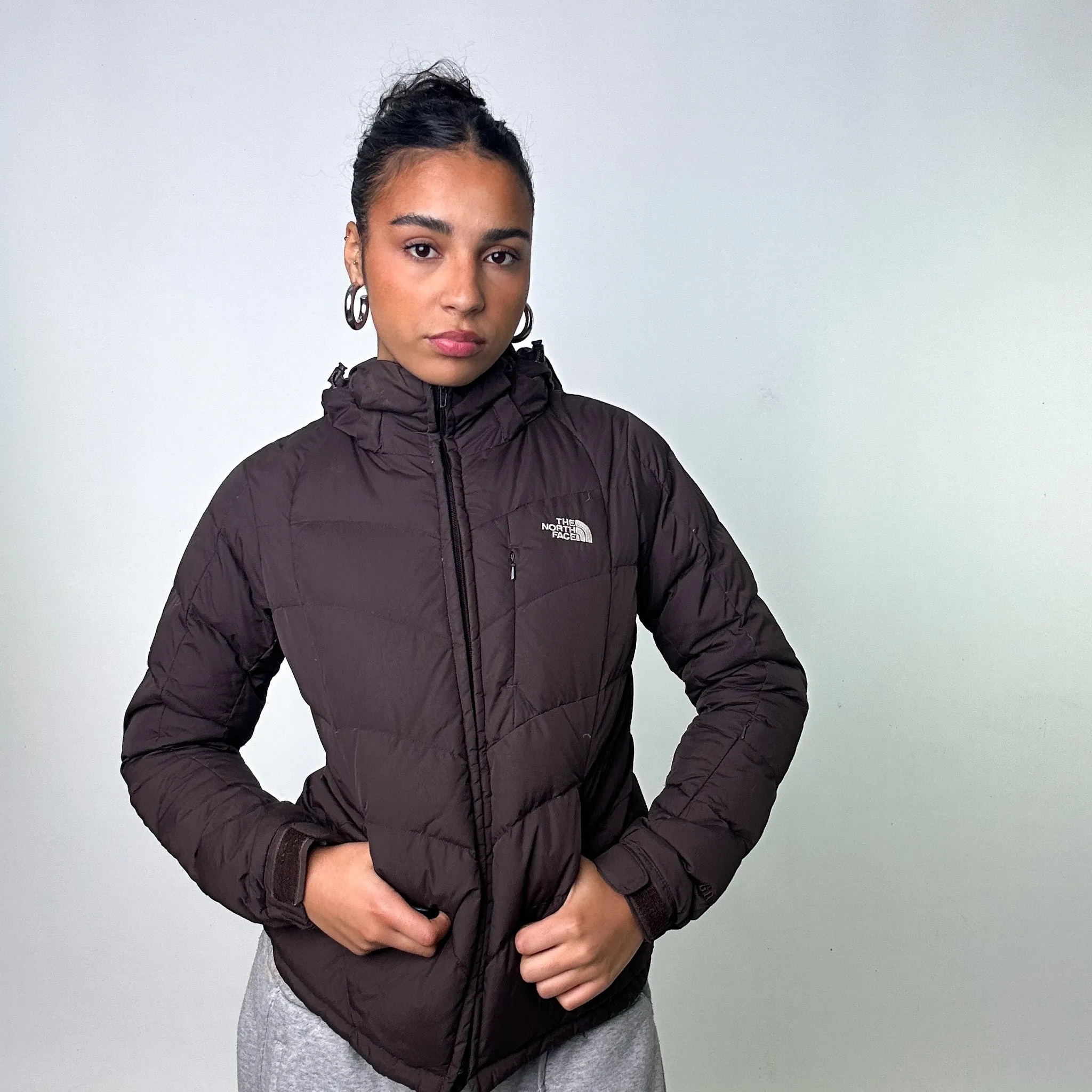 Brown The North Face 600 Puffer Jacket Coat (S)