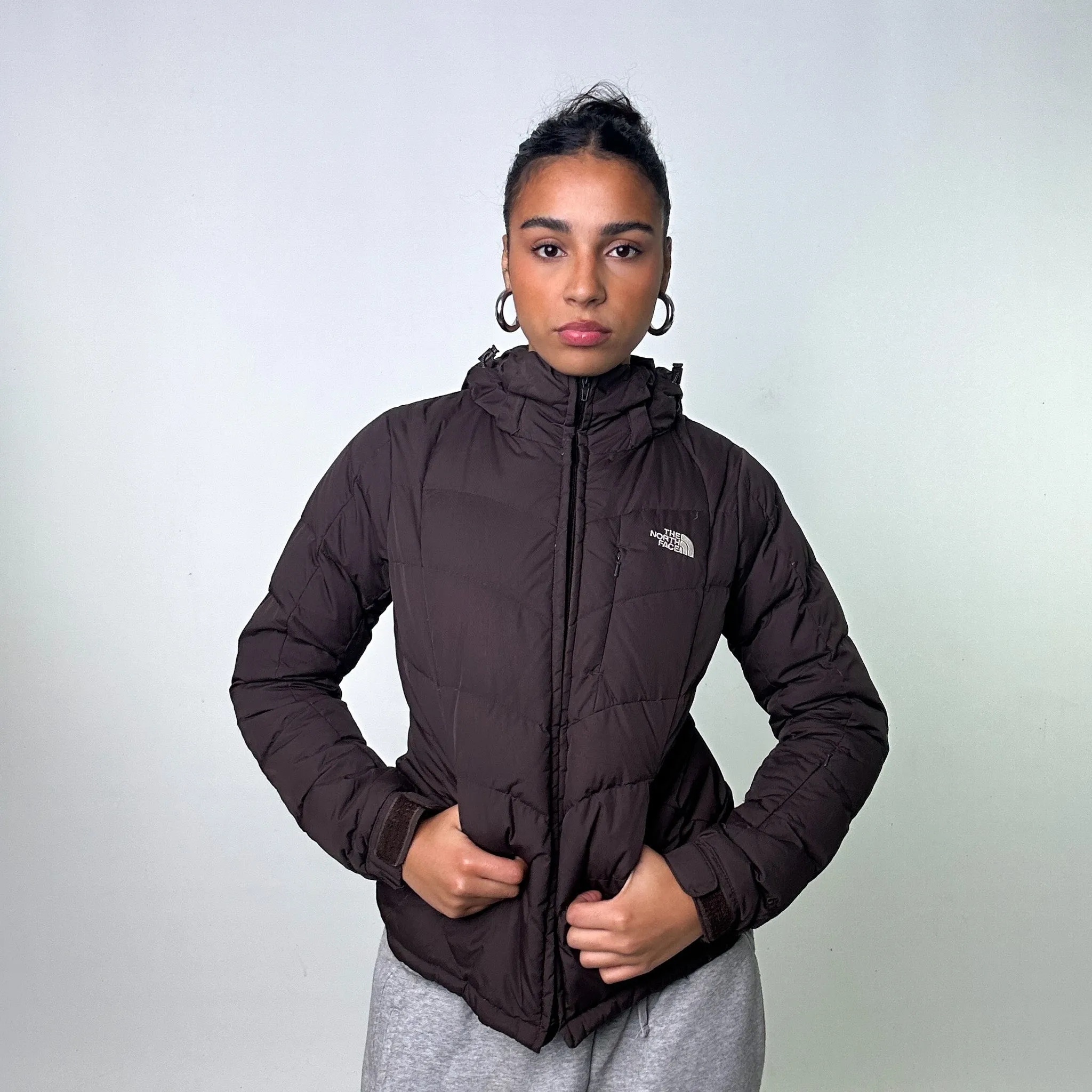 Brown The North Face 600 Puffer Jacket Coat (S)