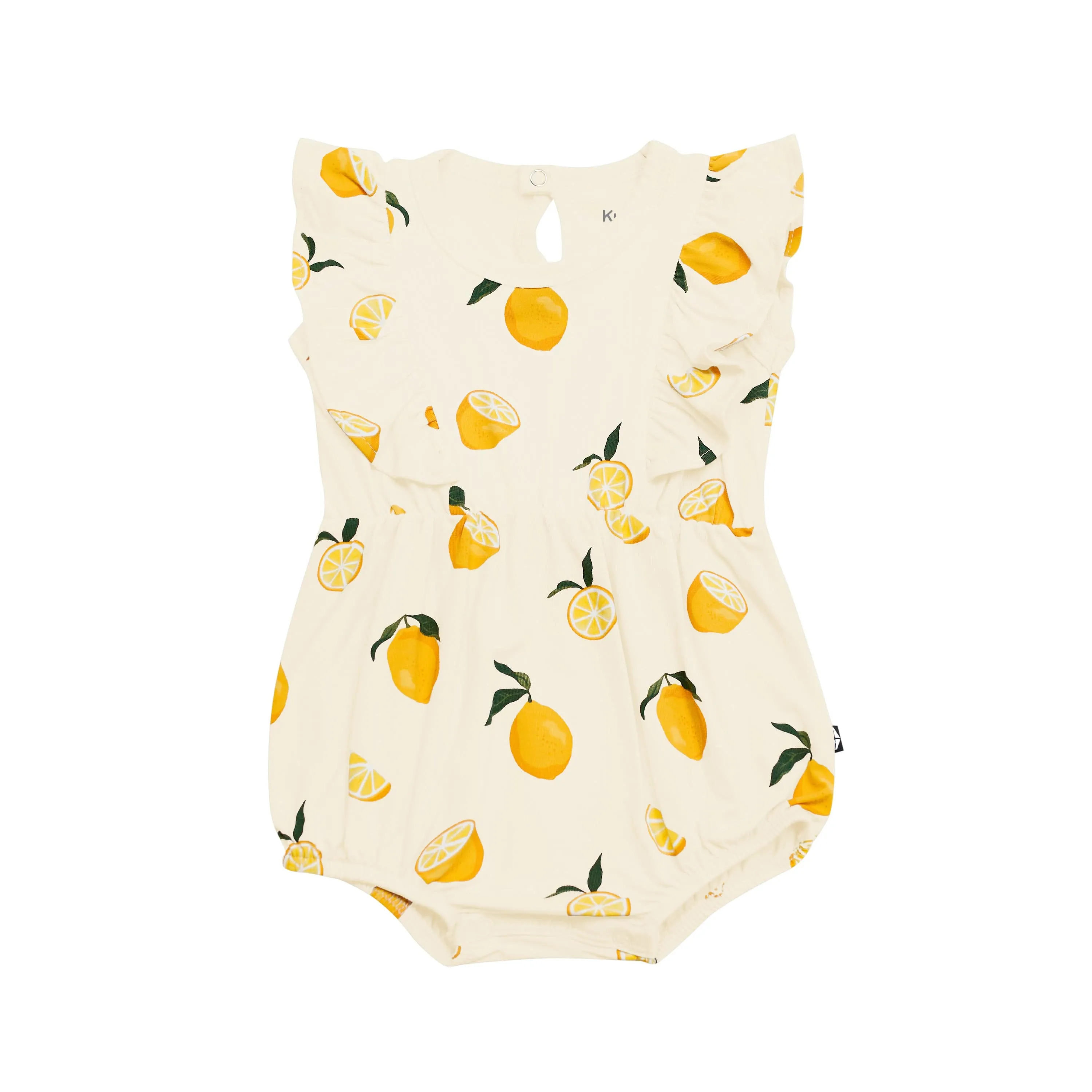 Bubble Romper in Lemon