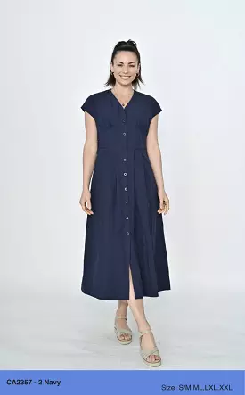 CALI N CO DRESS NAVY CA2357-2