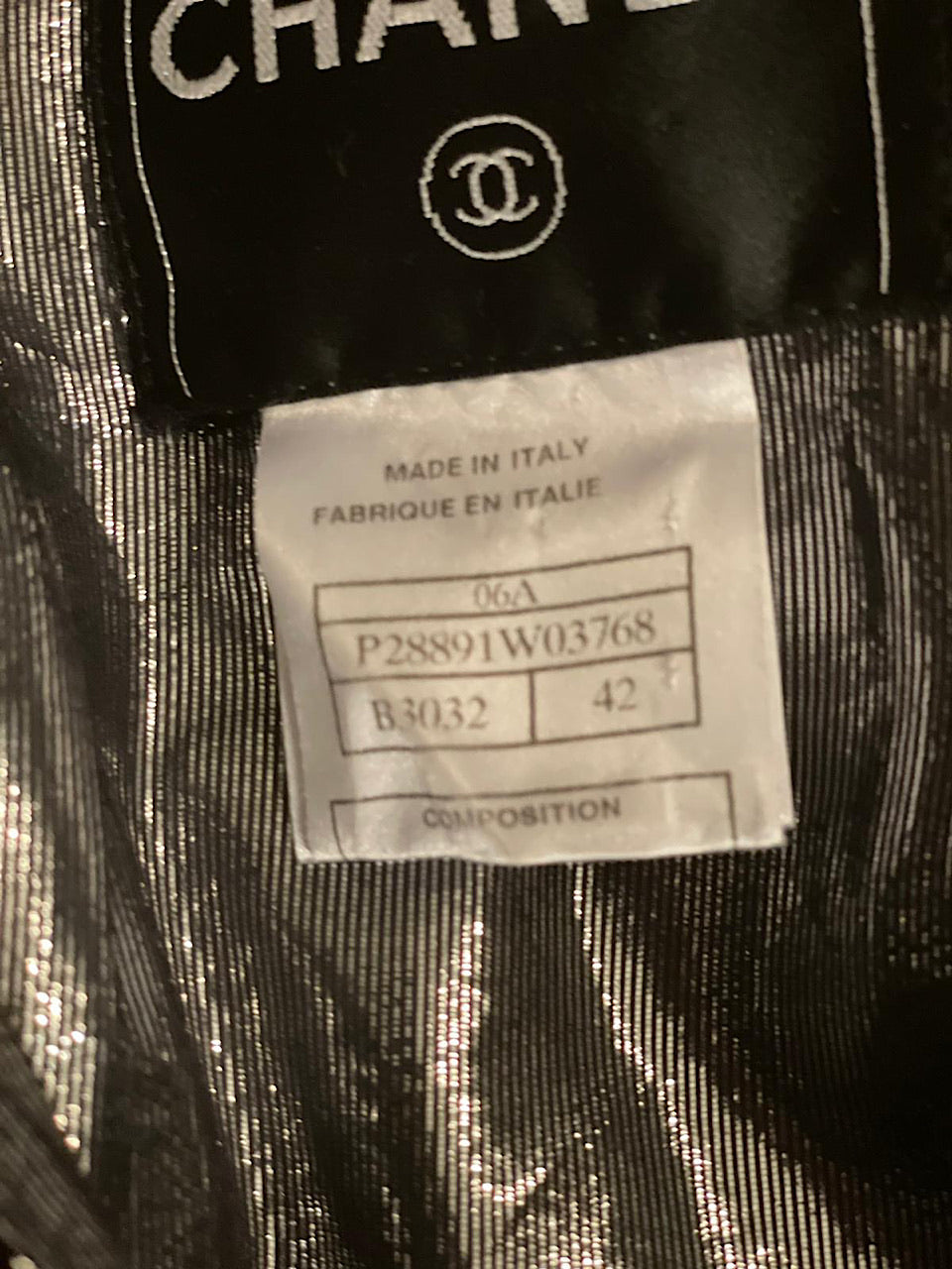 Chanel 06A 2006 Fall Washed Velvet Biker Jacket FR 42