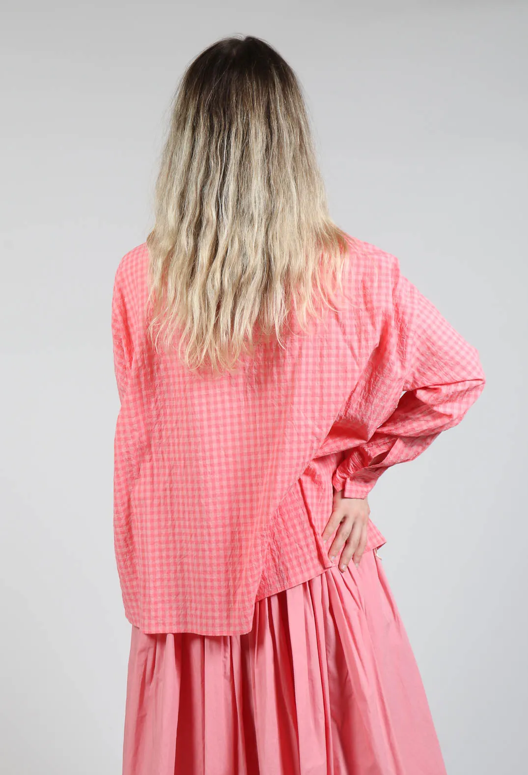 Checkered Shirt in Strawberry