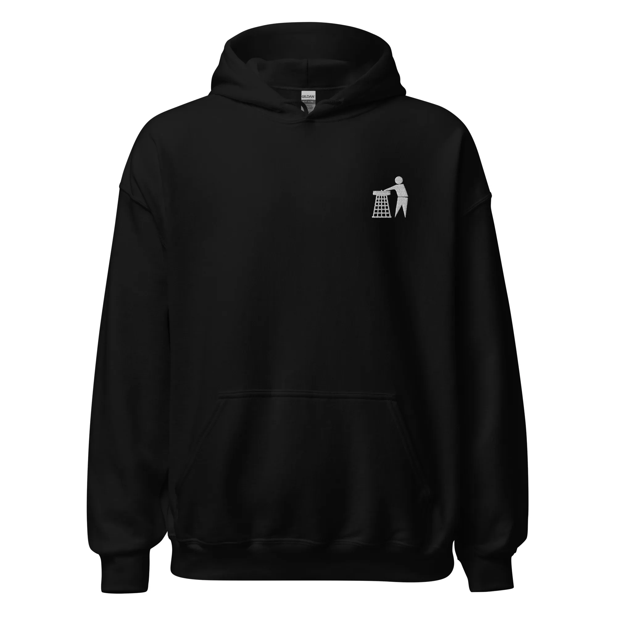 Classic Tidy Logo Hoodie (White embroidered)