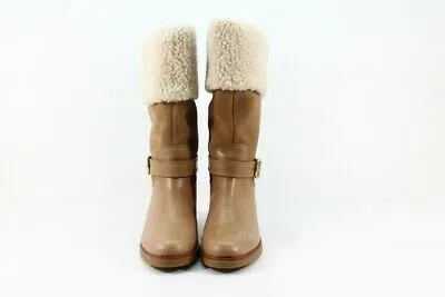 Coach Parka Women's Camel/Natural Cold-Weather Boots 8M (ZAP3980)