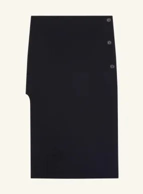 COURRGES | Oblique Tailored Wool Long Skirt