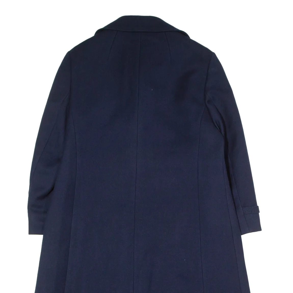 CREATION EXQUISITE Womens Trench Coat Blue Wool UK 14