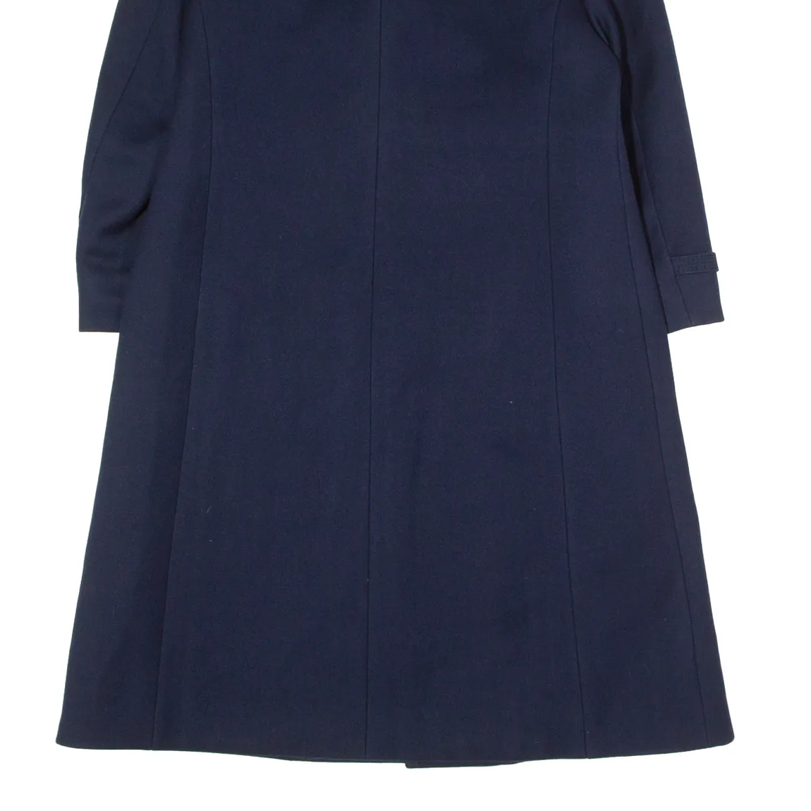 CREATION EXQUISITE Womens Trench Coat Blue Wool UK 14