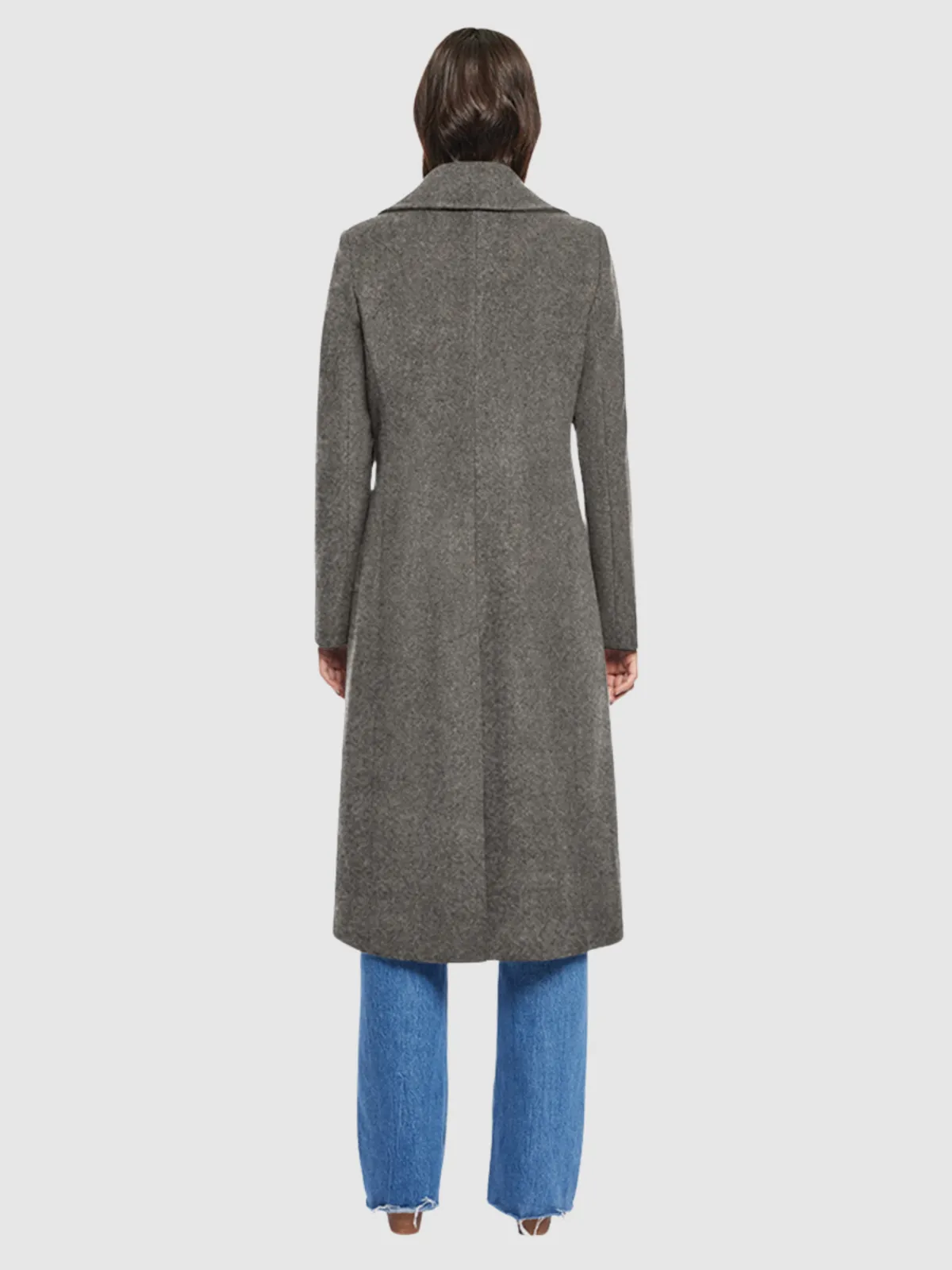 Evelyn Coat - Grey Diagonal