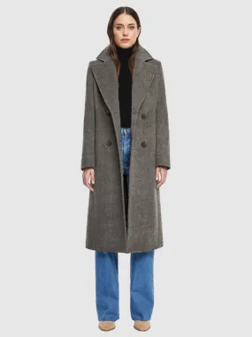 Evelyn Coat - Grey Diagonal