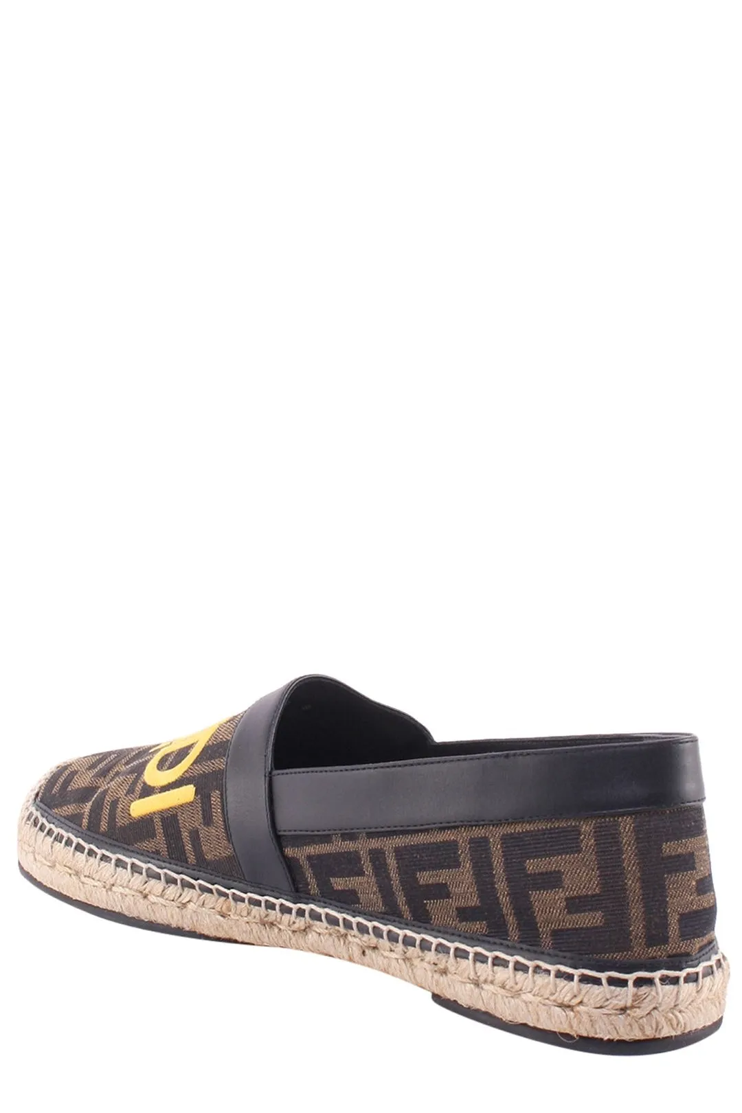 Fendi Logo Embroidered Slip-On Espadrillas