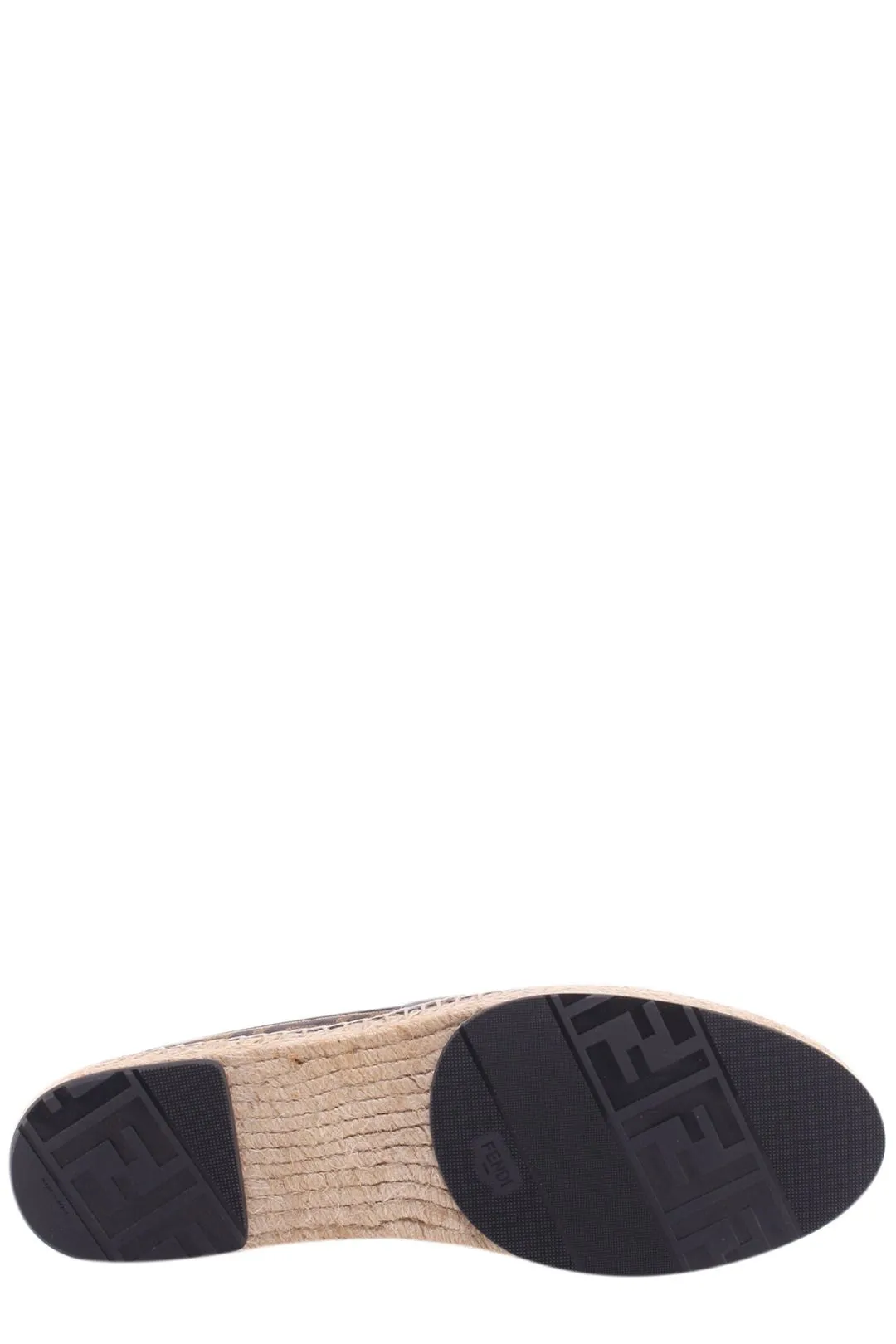 Fendi Logo Embroidered Slip-On Espadrillas