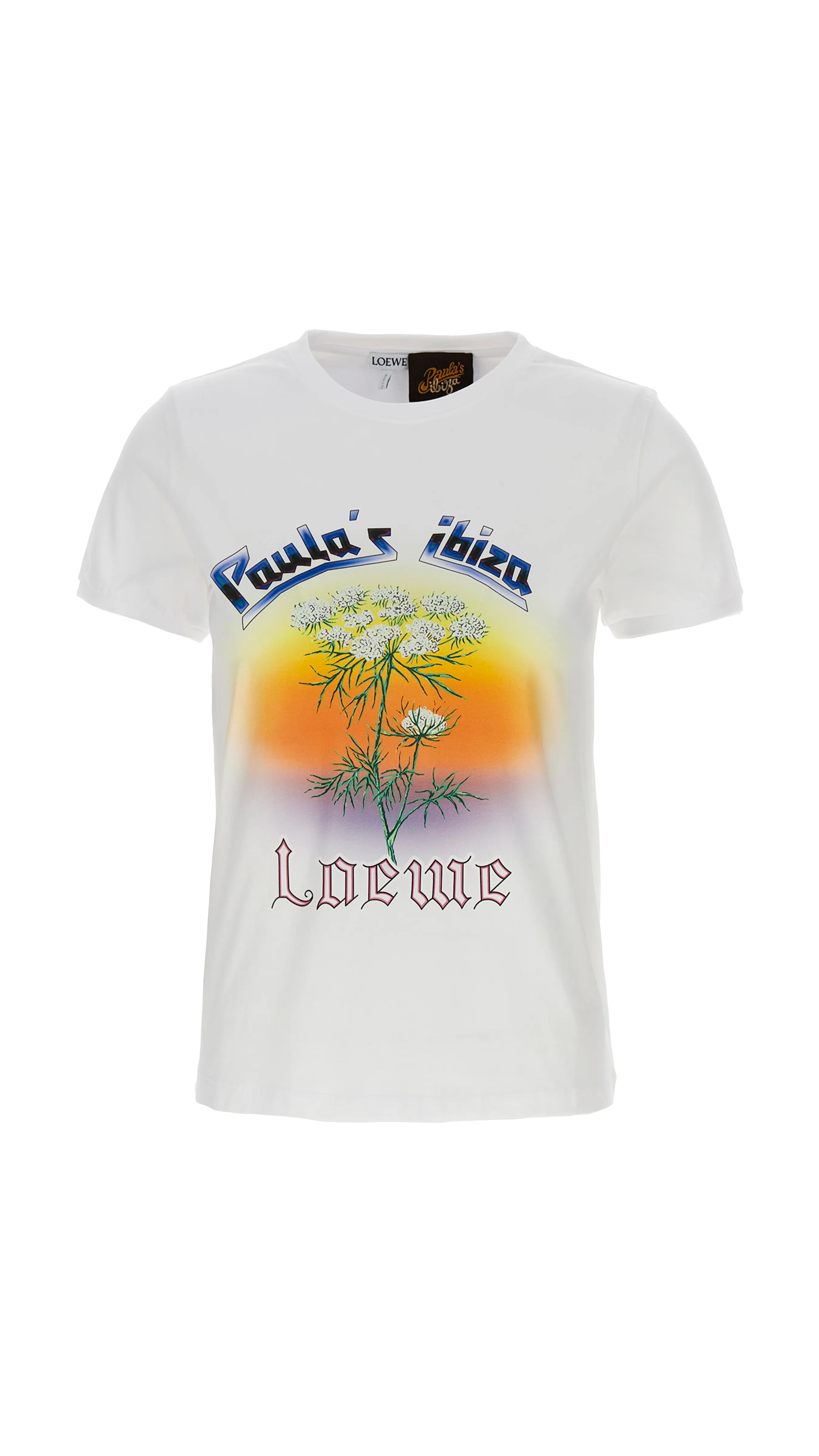 Fennel T-shirt in Cotton - White/Multicolor