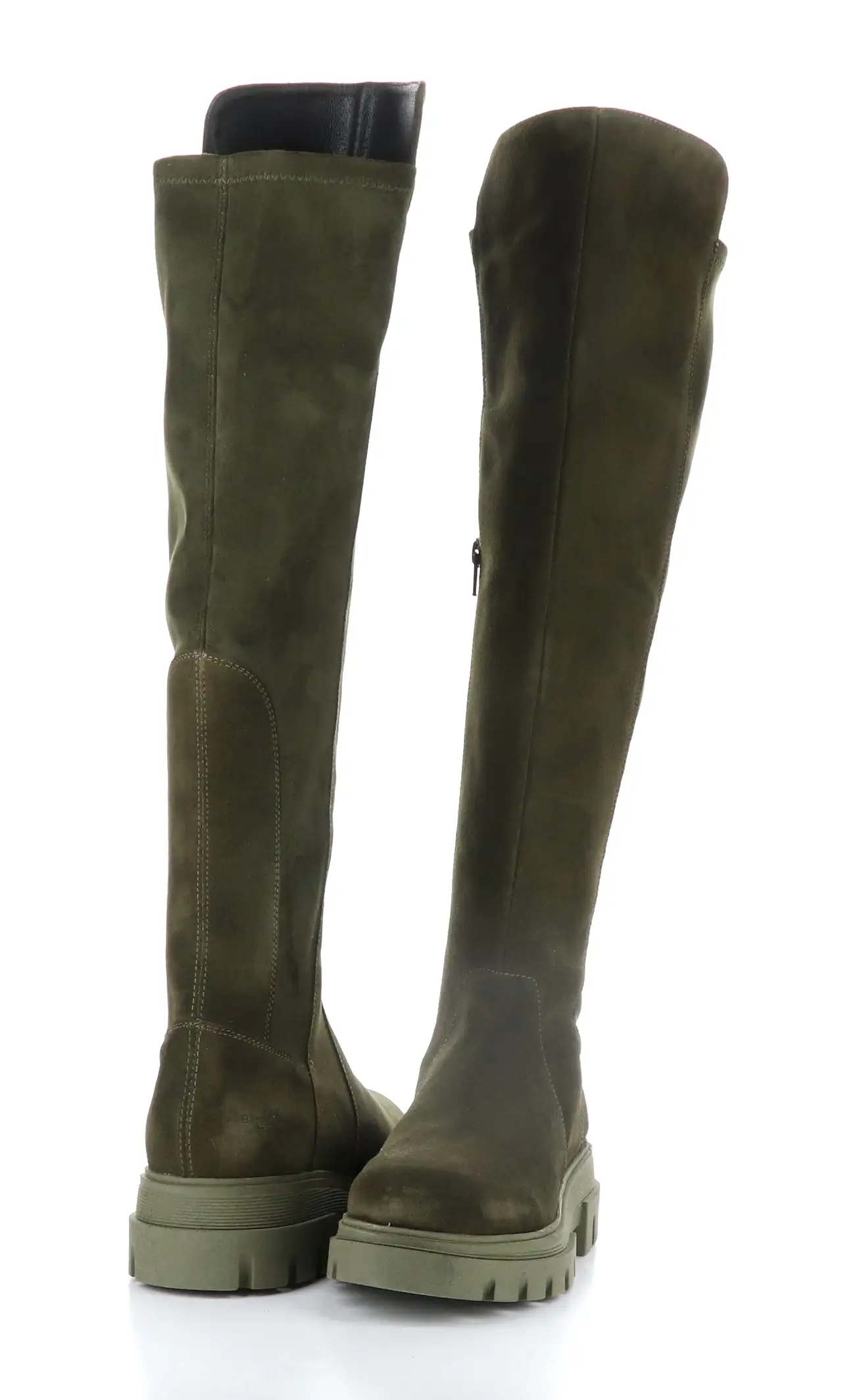 FIFTH OLIVE/KHAKI Elasticated Boots