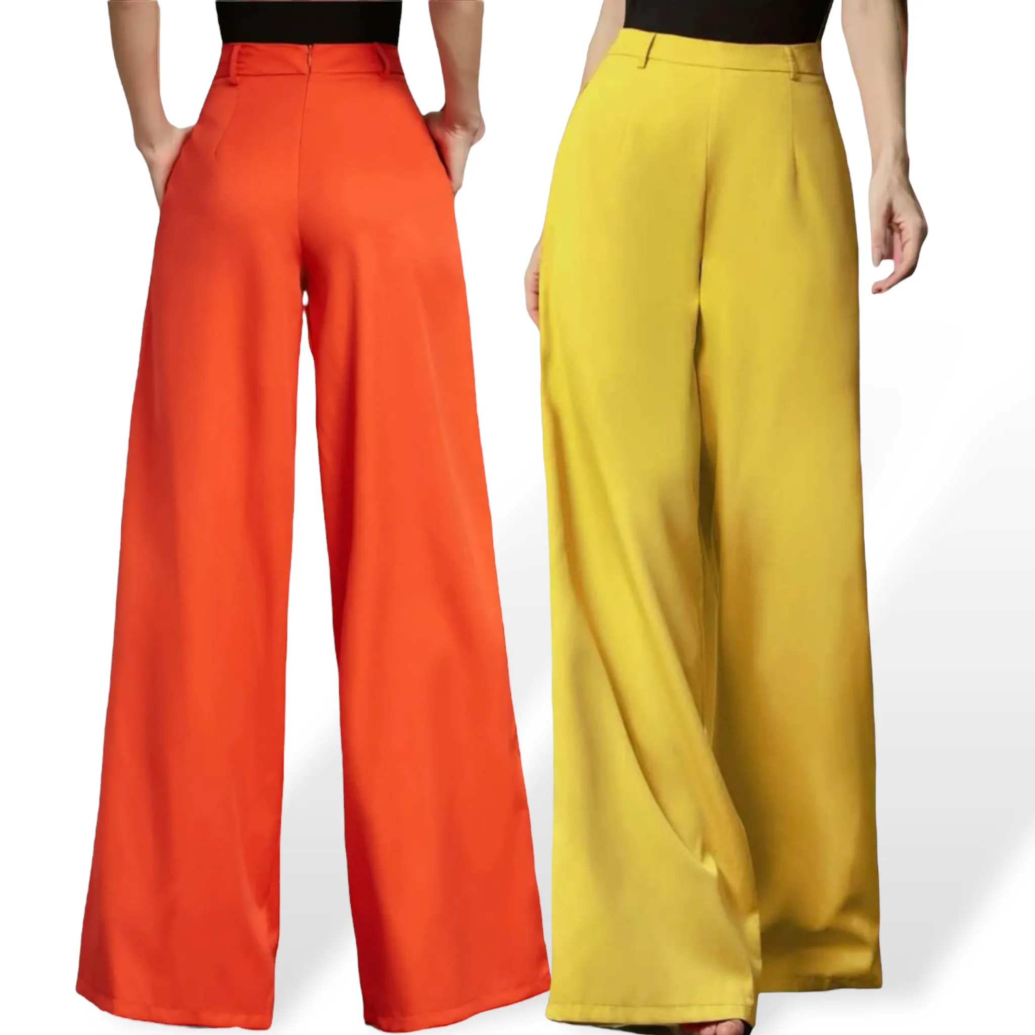 GBOSS Vibrant High Waist Wide Leg Pants