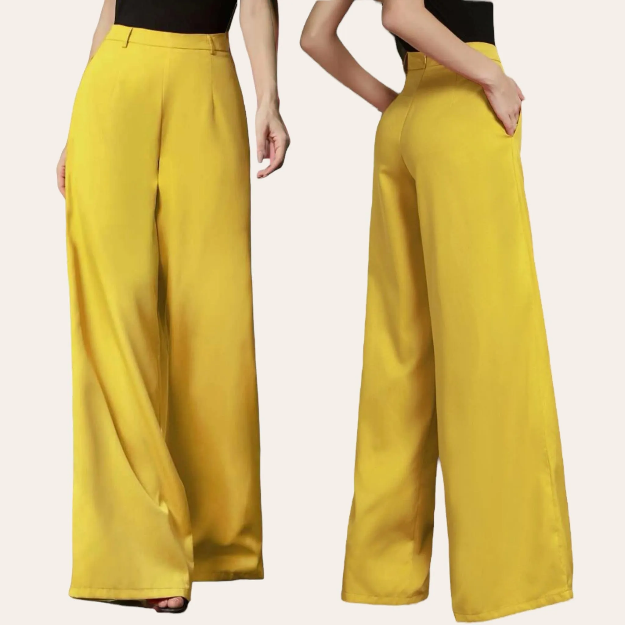 GBOSS Vibrant High Waist Wide Leg Pants